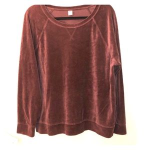 Velour Sweatshirt